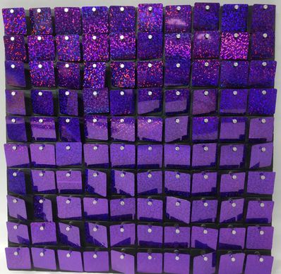 Квадратные Пайетки Фиолетовые голограмма 100 шт