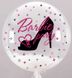 Наклейка Barbie party туфелька на 18”-20" (25х30см) + монтажка - 2