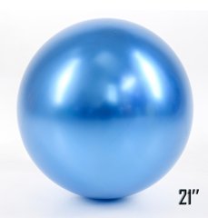 Латексна кулька Art Show 21" Гігант Хром Синій Brilliance (1 шт)