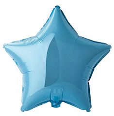 Фольгована кулька Flexmetal 32" Зірка пастель Блакитна