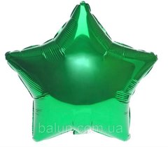 Фольгированный шар 18” Звезда Зеленая (Китай)