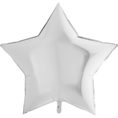 Фольгированный шар Grabo 36″ Звезда Белая