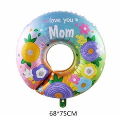 Фольгована кулька Велика фігура Love you mom (Китай)