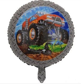 Фольгована кулька 18" коло Монстр Позашляховик (Китай)