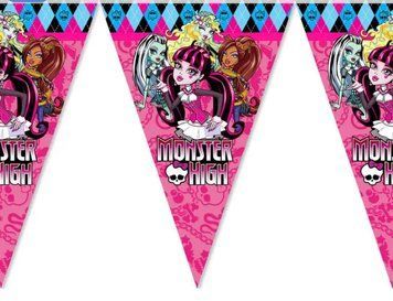 Бумажная Гирлянда вымпел Monster High