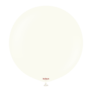 Латексный шарик 36" Kalisan Ретро Белый, (Retro White) 91см (1 шт)