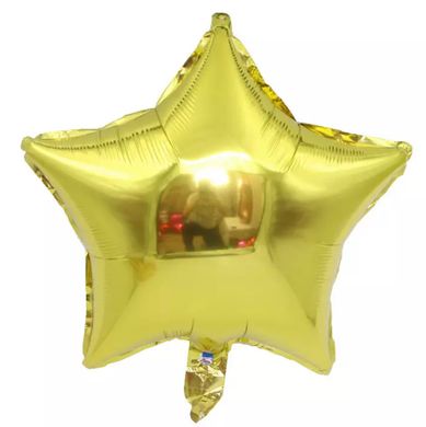 Фольгированный шар 18” Звезда Золото (Китай)