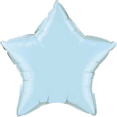 Фольгированный шар Flexmetal 32″ Звезда пастель Голубая