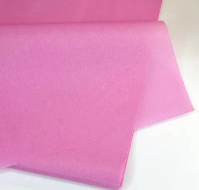 Бумага тишью розовый (70*50см) 100 листов