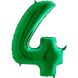Фольгированный шар Grabo цифра «4» Зелёная 40" в уп - 1