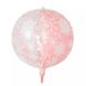 Фольгированный шар 22” Сфера снежинки на розовом НГ (Китай) - 2