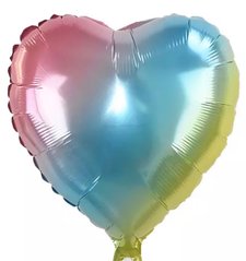 Фольгована кулька 18” Серце Омбре (Китай)
