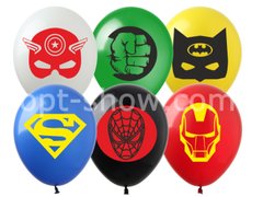 Латексный шар Art Show 12" Мультяшки супергерои для мальчиков (1 ст) (25 шт)