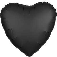 Фольгированный шар Anagram 18″ Сердце сатин Черное