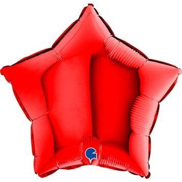 Фольгована кулька Grabo 18&rdquo; Зірка Червона