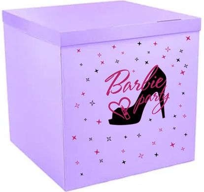 Наклейка Barbie party туфелька на коробку (30х35см) + монтажка