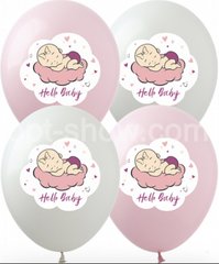 Латексный шар Art Show 12" NR-4 "Hello, Baby" (Девочка) (100 шт)