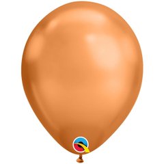 Латексна кулька Qualatex 11″ Хром Мідний / Chrome Copper (1 шт)