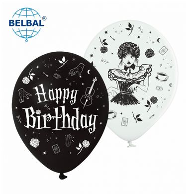 Латексна кулька Belbal 12” Венсдей / Wednesday (25 шт)