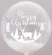 Наклейка Merry Christmas Ліс та олені на 18-20дм НР (30х30 см) + монтажка - 2