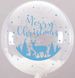 Наклейка Merry Christmas Ліс та олені на 18-20дм НР (30х30 см) + монтажка - 1