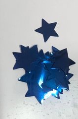 Конфетті Зірочки 20 мм Синій Металік (50 г)
