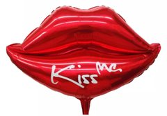 Фольгированный шар Большая фигура губы kiss me (50 см) (Китай)