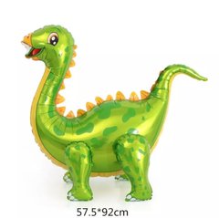 Фольгированный шар Стоячая фигура Диплодок зелёный 92см (Китай)