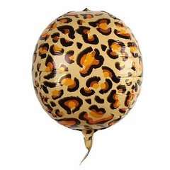 Фольгированный шар 22” Сфера леопард 55 см (Китай)