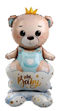 Фольгированный шар Стоячая фигура мишка my baby мальчик 96*123см (Китай)