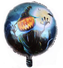 Фольгированный шар 18” круг Хэллоуин монстр тыква Китай