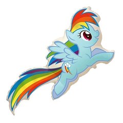 Фольгована кулька Flexmetal Велика фігура My Little Pony - Rainbow Dash
