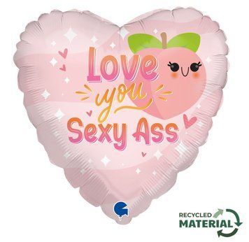 Фольгированный шарик Grabo 18&rdquo; Сердце love you sexy ass