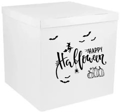 Наклейка Happy Halloween з декором Хеллоуїн на коробку (50*30 см) + монтажка