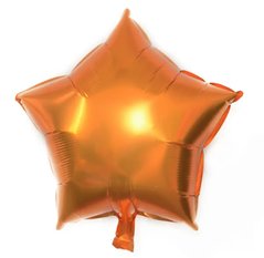Фольгированный шар 18” Звезда Оранжевая (Китай)