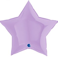 Фольгированный шар Grabo 36” Звезда макарун Лиловая
