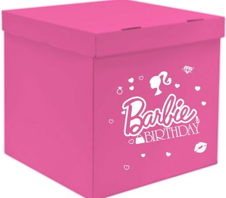 Наклейка Barbie Birthday на коробку (30х40см) + монтажка