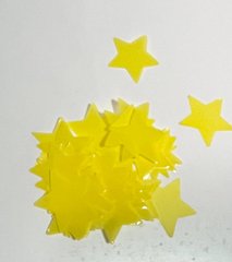 Конфетті Зірочки 20 мм Жовті (50 г)