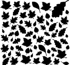 Наклейка Осенние листья 2 (30х30см) + монтажка