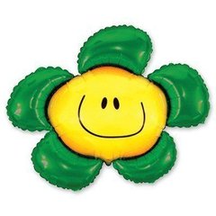 Фольгована кулька Flexmetal Міні фігура Квітка зелена