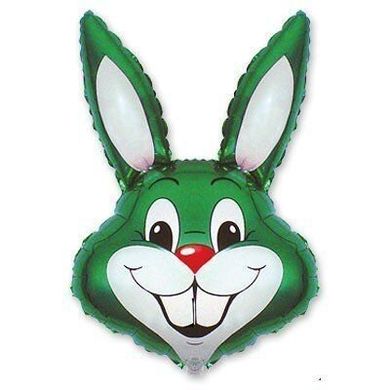 Фольгована кулька Flexmetal Велика фігура Кролик зелений