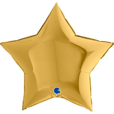 Фольгированный шар Grabo 36” Звезда Бронза