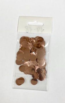 Конфетти Кружочек 12 мм Rose Gold (100 г)