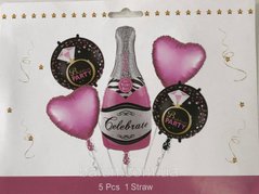 Набор из шаров шампанское розовое