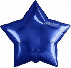 Фольгована кулька 10” Зірка Темно-Синя (Китай)