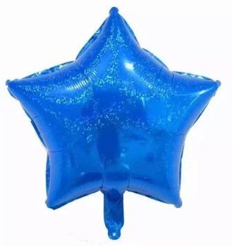 Фольгована кулька 18&rdquo; Зірка Laser Blue (Китай)