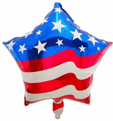 Фольгована кулька 18” зірка прапор США Китай