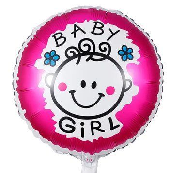 Фольгированный шар 18&rdquo; круг baby girl Китай