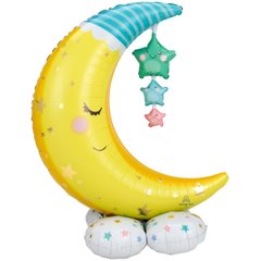 Фольгированный шар Anagram Стоячая фигура месяц спящий airloonz под воздух