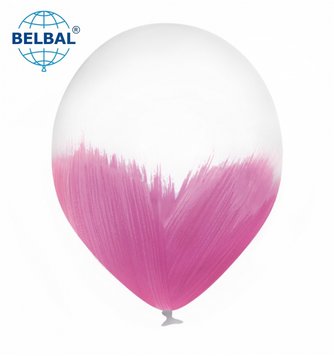 Латексный шар Belbal 12" Brush без глиттера, браш Фуксия (1 шт)